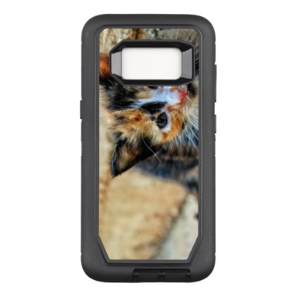 Sweet Kitty looking at YOU OtterBox Defender Samsung Galaxy S8 Case