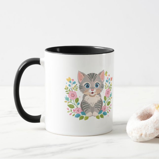 Sweet Kitty Mug (With Donut)