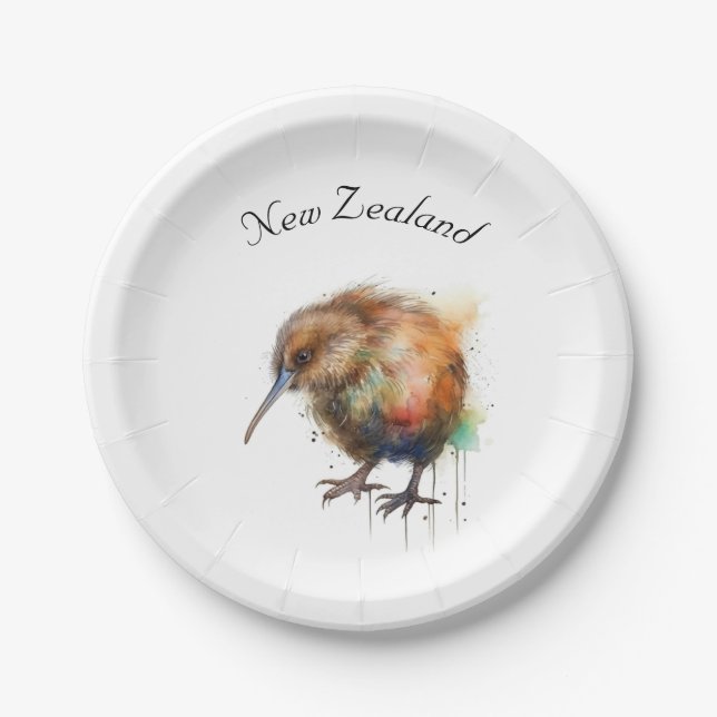 Sweet Kiwi, custom Paper Plates (Front)