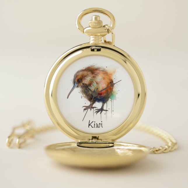 Sweet Kiwi, custom Pocket Watch (Inside)