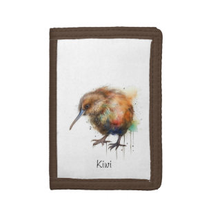 Sweet Kiwi, custom Tri-fold Wallet