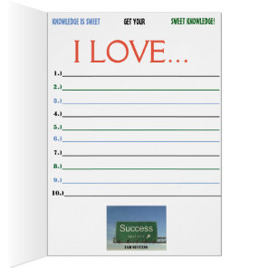 SWEET KNOWLEDGE CARD