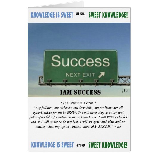 SWEET KNOWLEDGE CARD (Front)