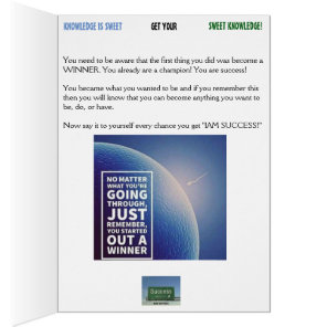 SWEET KNOWLEDGE CARD #17