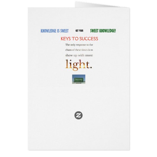 SWEET KNOWLEDGE CARD #4 (Back)