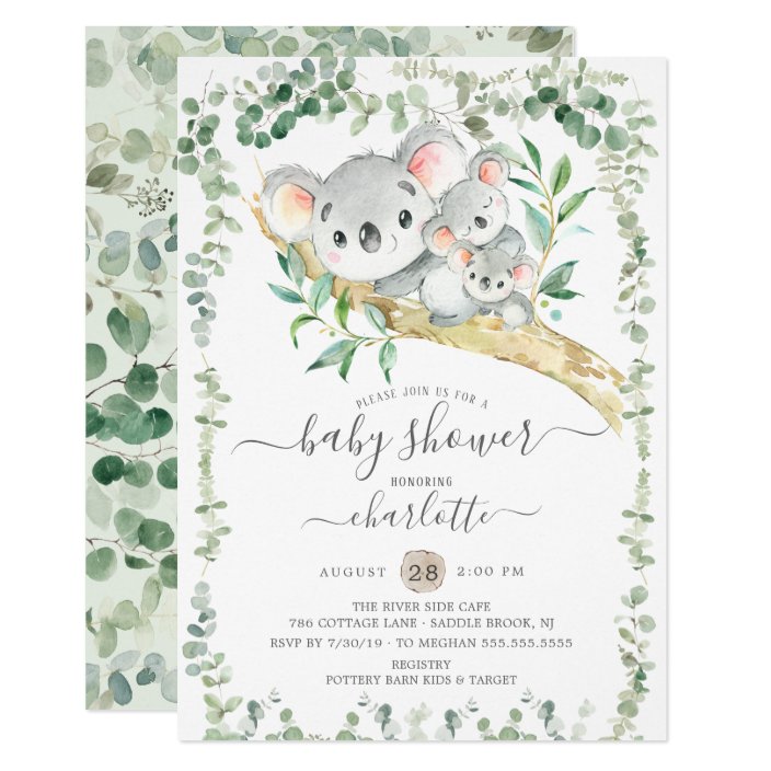Sweet Koala Bears Twins Baby Shower Invitation Zazzle Com Sweet Koala Bears Twins Baby Shower Invitation Zazzle Com