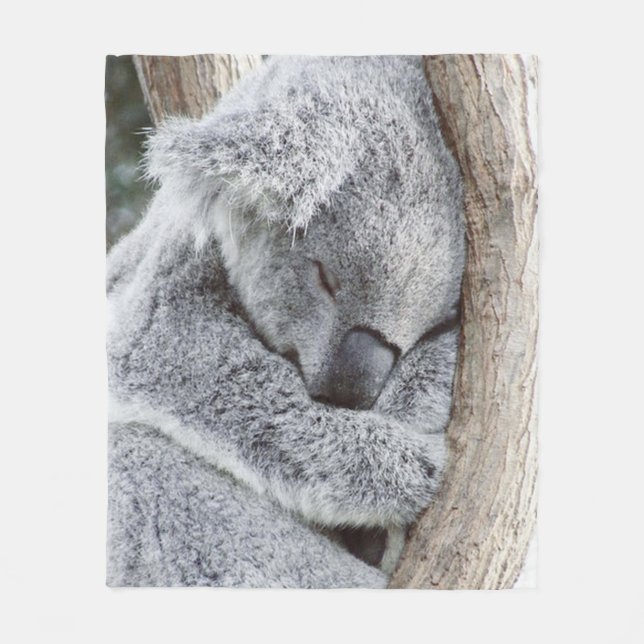 Sweet Koala Fleece Blanket (Front)