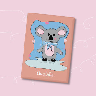 Sweet Koala Kid Valentine's Day Pin Button