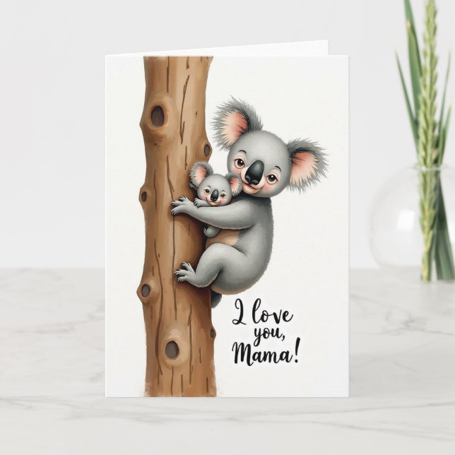 Sweet Koala Mothers Day Card (Front)