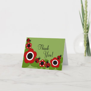 Sweet Ladybug Thank You Note