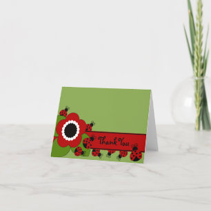 Sweet Ladybug Thank You Note