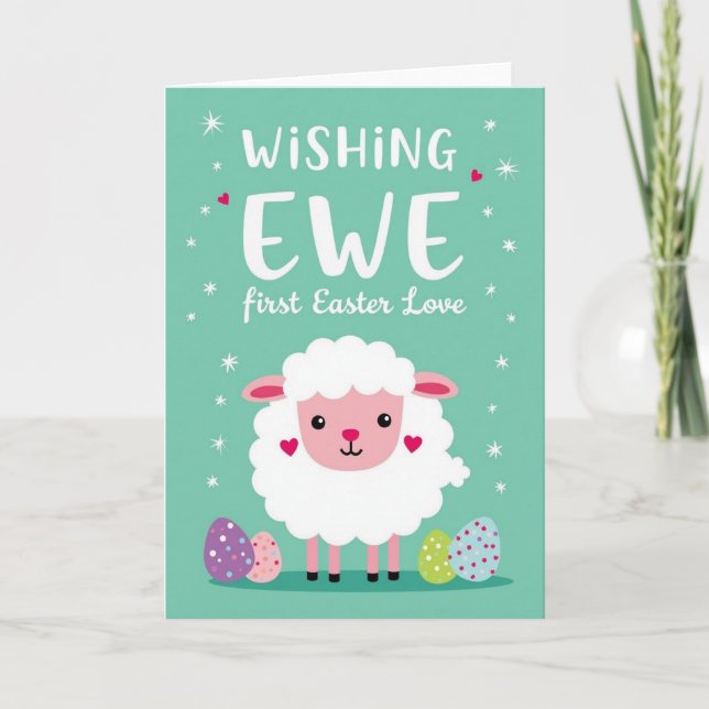Sweet Lamb Easter Card (Front)