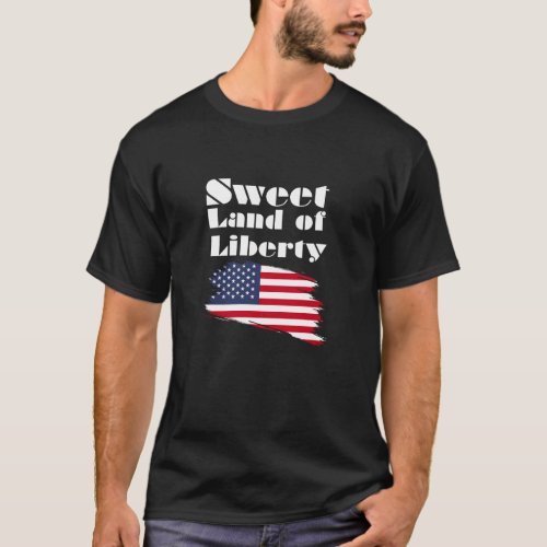 Sweet Land of Liberty Black T_Shirt