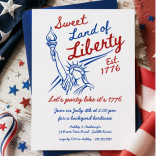 Sweet Land of Liberty Invitation