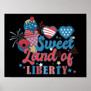 SWEET LAND OF LIBERTY patriotic                    Poster