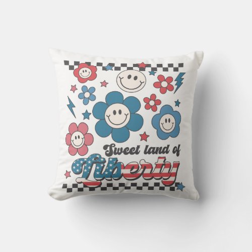 Sweet Land Of Liberty Throw Pillow