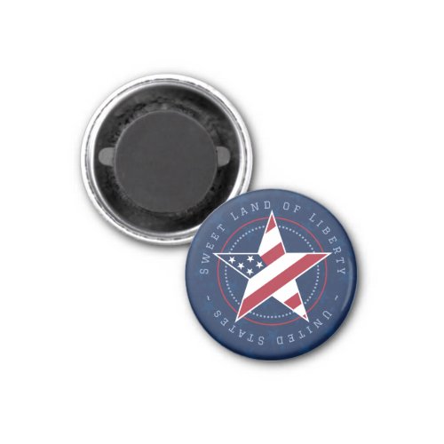 Sweet Land of Liberty United StatesCreative star Magnet