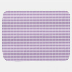 Sweet Lavender Plaid Stroller Blanket