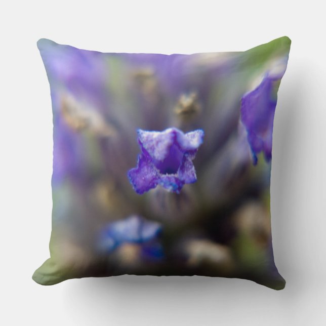 Sweet Lavender Throw Pillow (Front)