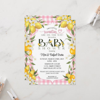 Sweet Lemon Bliss: A Baby Shower to Remember! Invitation