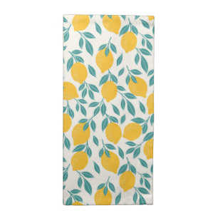Sweet Lemon Branches Pattern Cloth Napkin