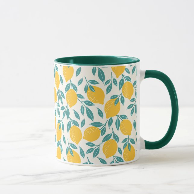 Sweet Lemon Branches Pattern Mug (Right)