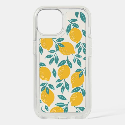 Sweet Lemon Branches Pattern iPhone 15 Case