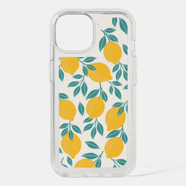 Sweet Lemon Branches Pattern Speck iPhone Case (Front)