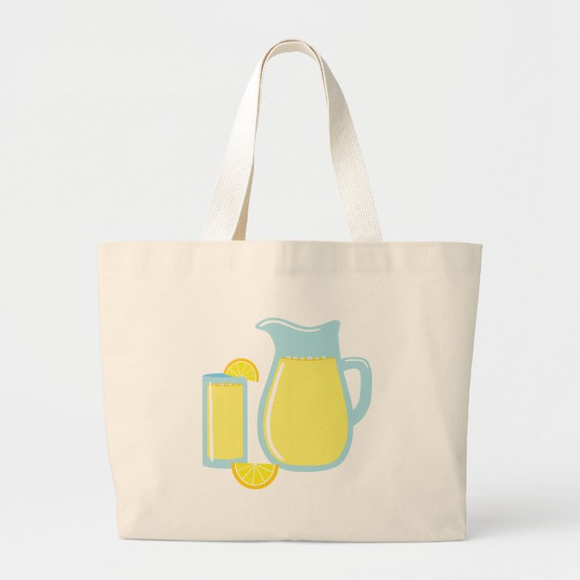Sweet Lemonade Large Tote Bag (Front)