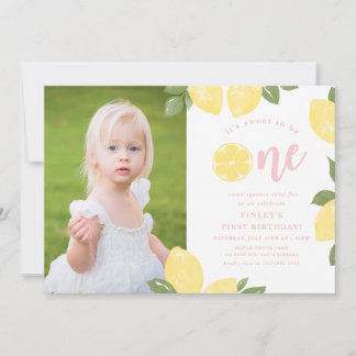 Sweet Lemons 1st Birthday Invitation