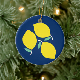 Sweet Lemons Ceramic Ornament