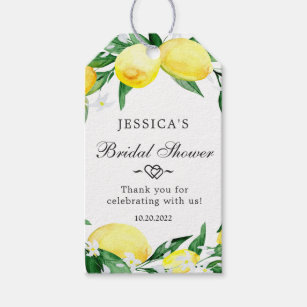 Sweet Lemons &  Greenery Gift Favor Tag Thank You