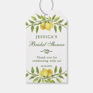 Sweet Lemons & Greenery Gift Favor Tag Thank You