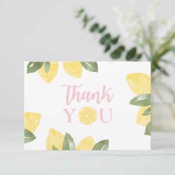Sweet Lemons  Thank You Card by Whimzy_Designs at Zazzle