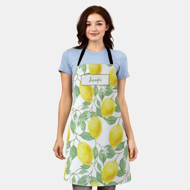 Sweet lemons yellow summer.                        apron (Worn)