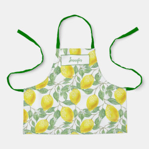 Sweet lemons yellow summer. apron