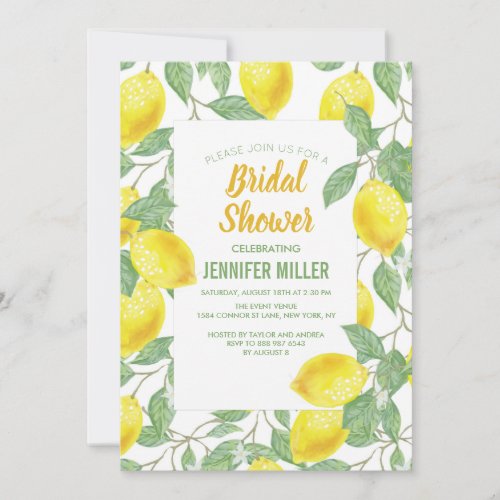 Sweet lemons yellow summer                      i invitation