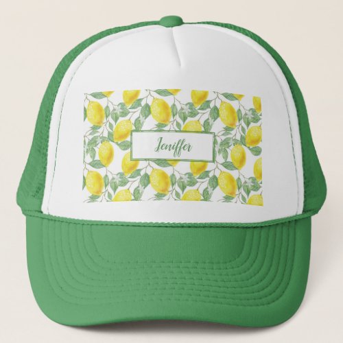 Sweet lemons yellow summer                      trucker hat