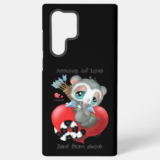 Sweet Lemur with Love Arrows – Heartfelt Design Samsung Galaxy S22 Ultra Case