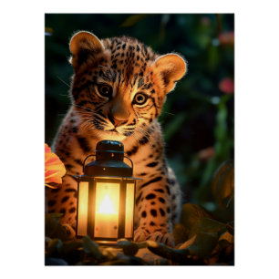 Sweet leopard poster