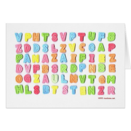 Sweet Letters Cards (Front Horizontal)