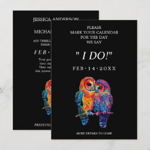 🌈 Sweet LGBTQ Eternal Unity wedding  Save The Date