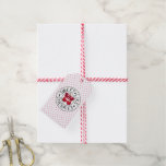 SWEET LIKE CHERRIES Retro Vintage Stamp on white Gift Tags