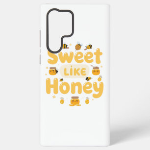 "Sweet Like Honey" Kawaii Pun Samsung Galaxy S22 Ultra Case