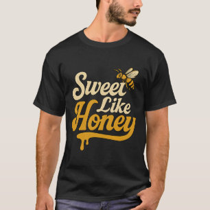 Sweet Like Honey Retro Typography T-Shirt