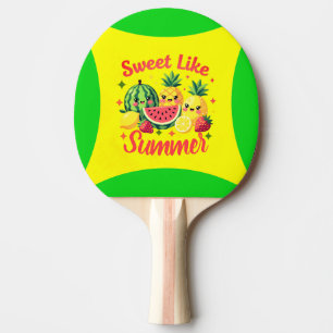 Sweet Like Summer Cute Kawaii Fruit Full Print Ping Pong Paddle