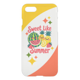Sweet Like Summer Kawaii Fruit Friends iPhone SE/8/7 Case