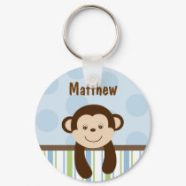 Sweet Lil Monkey Personalized Key Chain