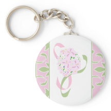 Sweet Lilac, Margarita Damask Favor Keychain
