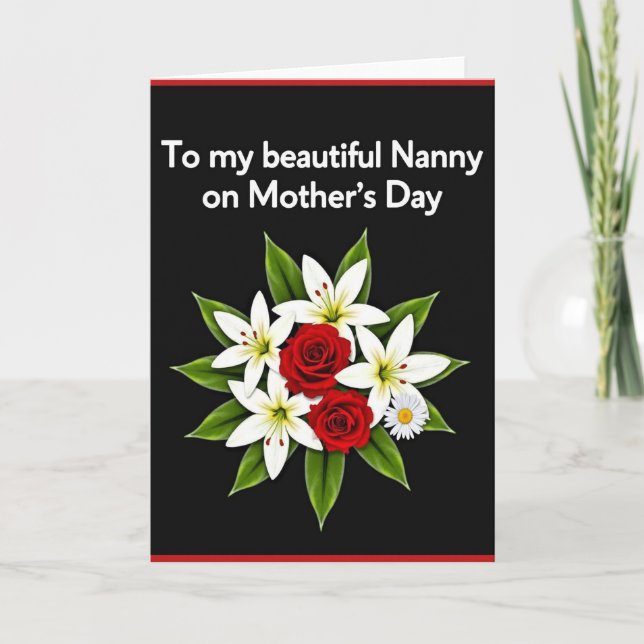Sweet Lily Mothers Day Card (Front)